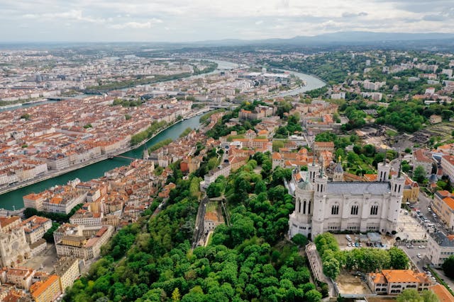 vue générale de Lyon